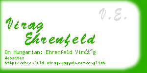 virag ehrenfeld business card